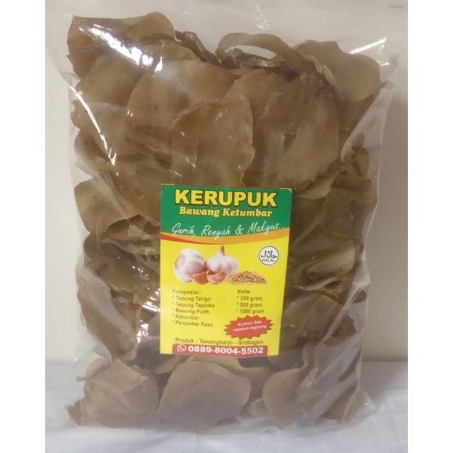 Jual Kerupuk Bawang Mentah Kemasan Kg Ukuran Cm Shopee Indonesia