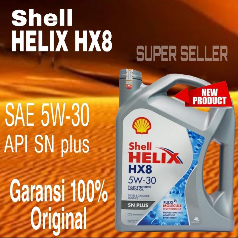 Jual Shell Helix Hx8 Sae 5 30 Full Synthetic Shopee Indonesia