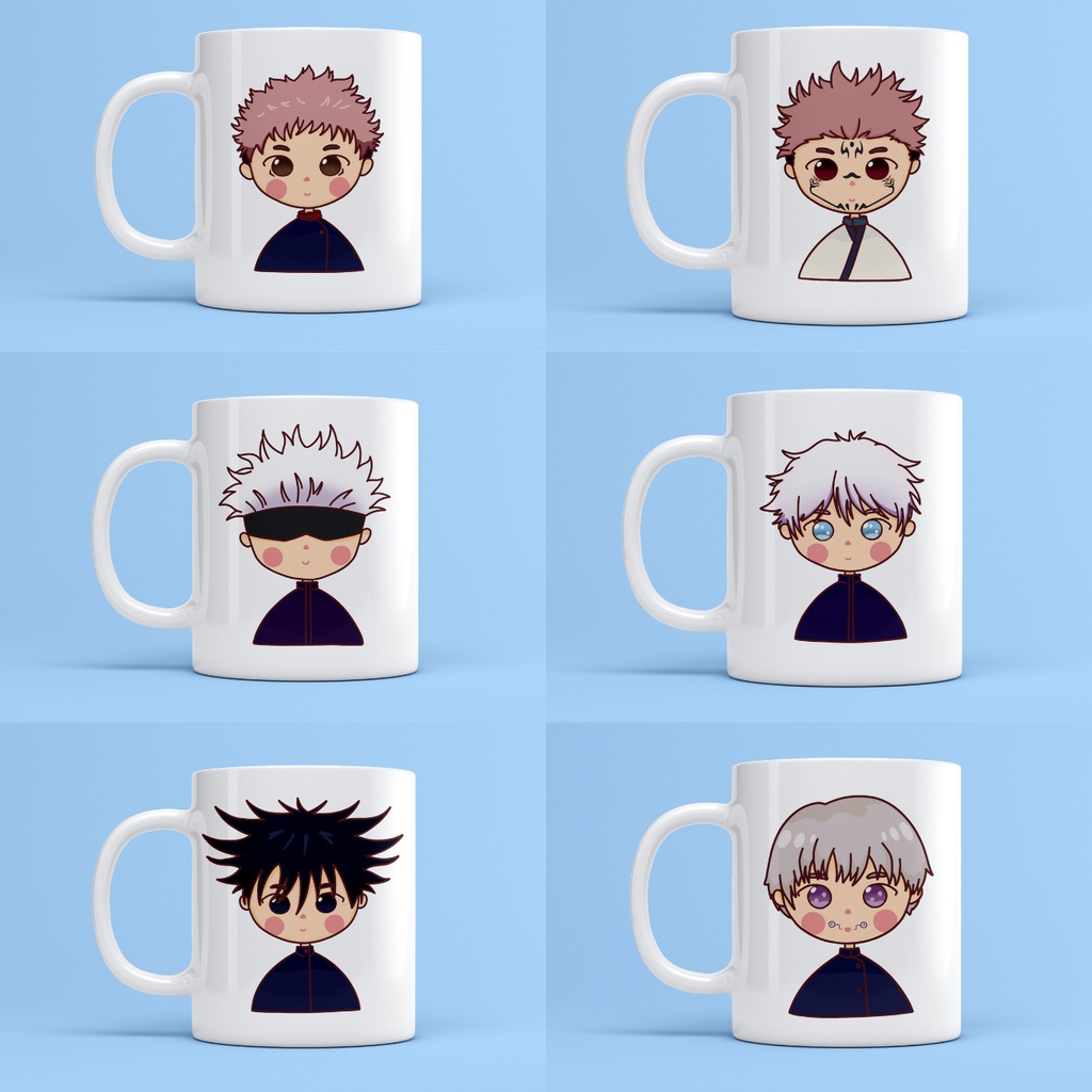 Jual JUJUTSU KAISEN MUG VER 2/ JJK MUG / GELAS ANIME / MUG KERAMIK ...