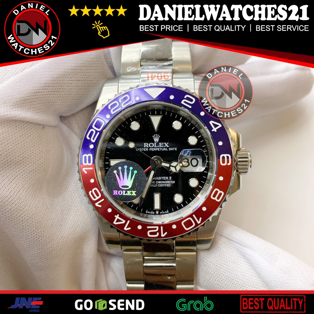 Jual JAM TANGAN MODEL GMT MASTER II 126710LRO PEPSI SS904L (NOOB V7 ...