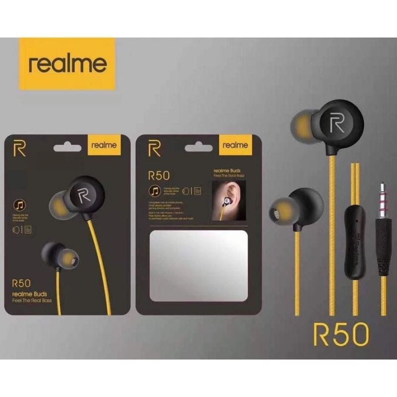 (ALL TIPE REALME HANDSET Realme Buds Headset Realme Magnetic Headset  Realme R24 R50 Hf C1 C2 C3 C12 C15 C9 C3 C2 C20 Hf Kabel C11 C20 C15 C12