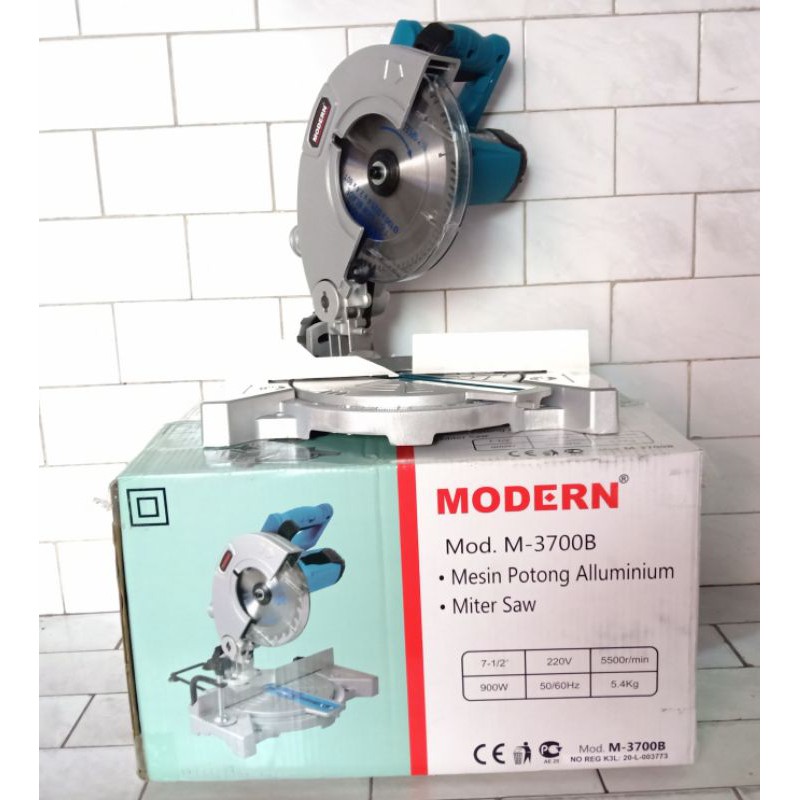 Jual Miter Saw Modern M3700B Mesin Potong Aluminium Besi Kayu Modern M ...