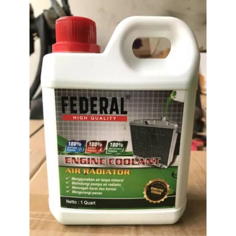 Jual Air Radiator Federal Coolant Hijau 1 Liter | Shopee Indonesia