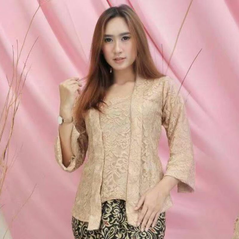 Jual Kebayak non hijab modern model lengan seperempat cocok untuk acara