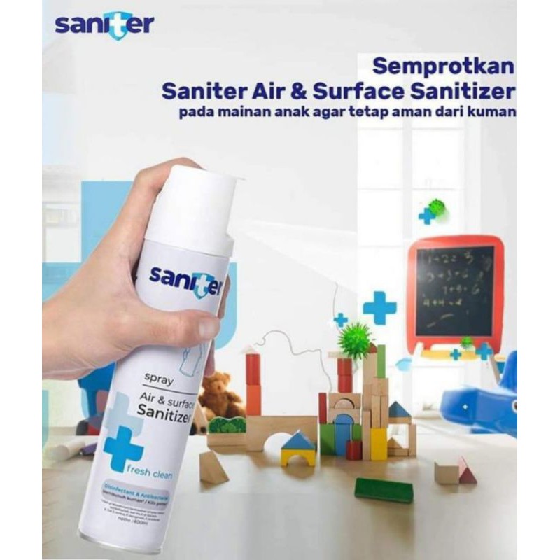 Jual Saniter disinfektan spray 400ml | Shopee Indonesia