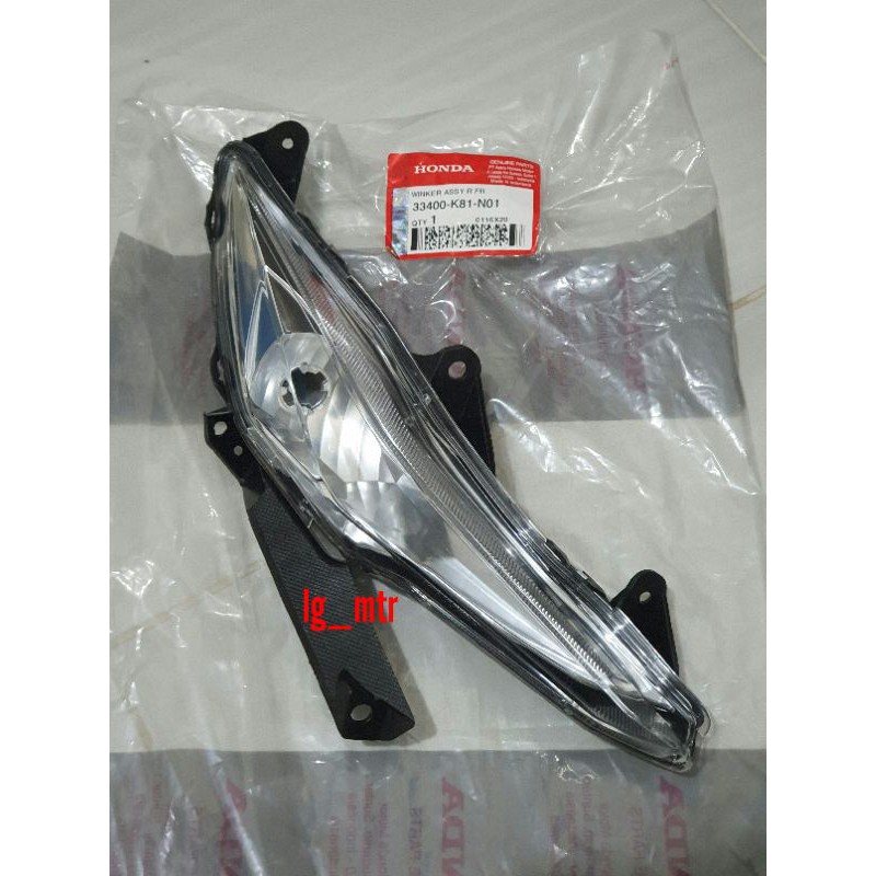 Jual LAMPU SEN DEPAN KANAN WINKER ASSY R FR BEAT SPORTY ESP ECO 33400 ...