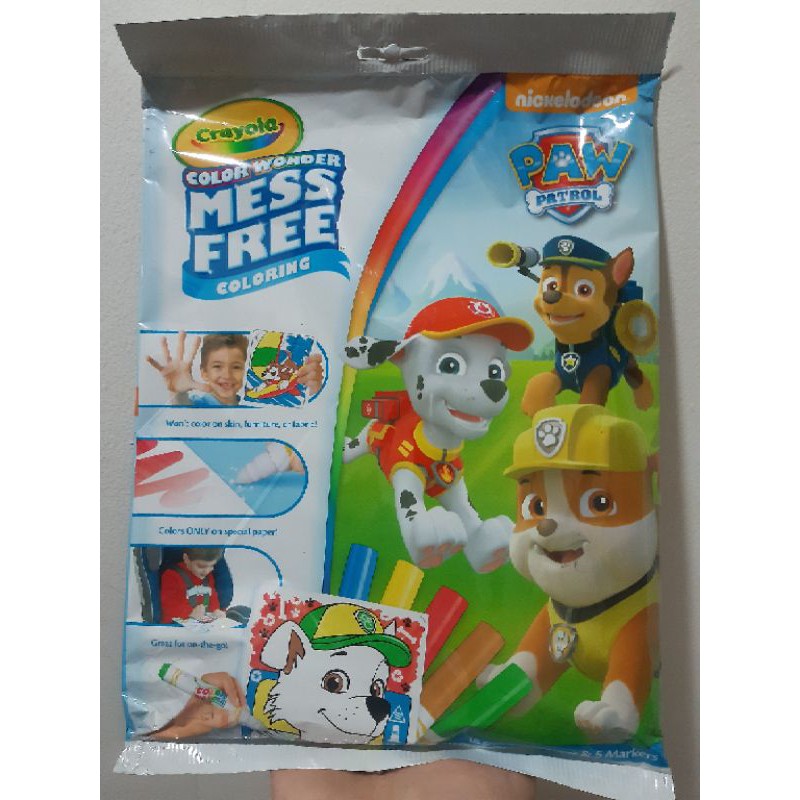 Jual Crayola Color Wonder Paw Patrol Coloring Book Set Shopee Indonesia