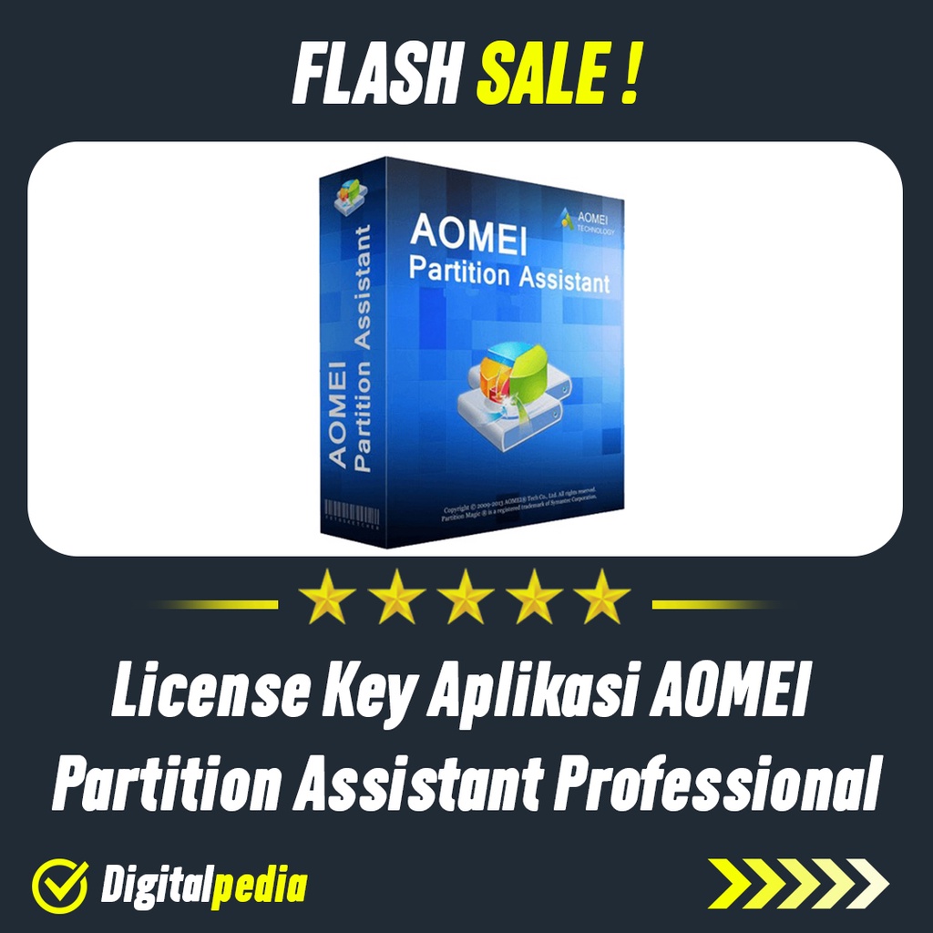 Jual License Key Aplikasi AOMEI Partition Assistant Professional Full