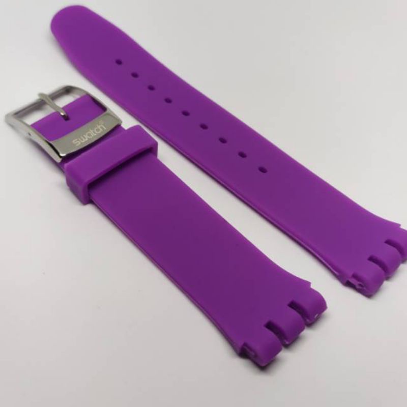 Jual TALI STRAP JAM SWATCH UKURAN 19MM RUBBER SILICONE STRAP SWATCH 19MM Shopee Indonesia