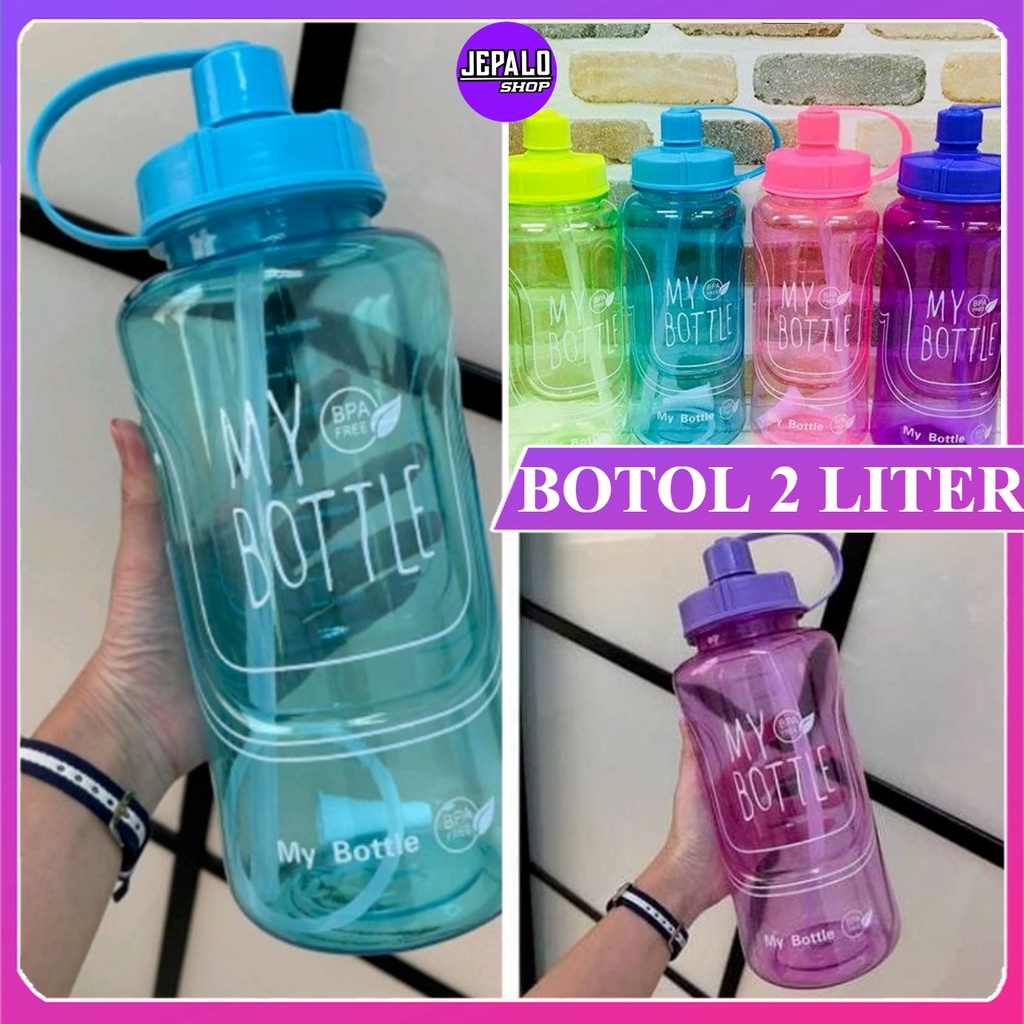 Jual Botol Minum Jumbo 2 Liter My Bottle Botol Minum Jumbo 2000 Ml My Bottle 2liter Jepalo 5489