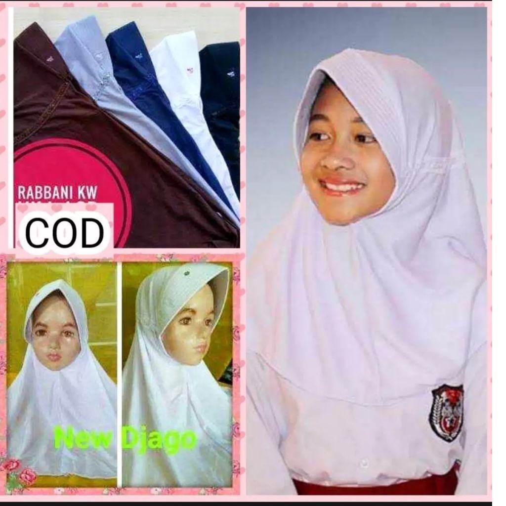 Jual BEGOK ANAK SEKOLAH UKURAN M / HIJAB ANAK SEKOLAH | Shopee Indonesia