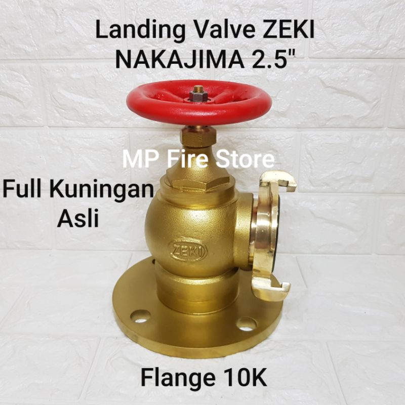 Jual FIRE LANDING HYDRANT VALVE ZEKI 2.5 In NAKAJIMA FLANGE 10K PEMADAM ...