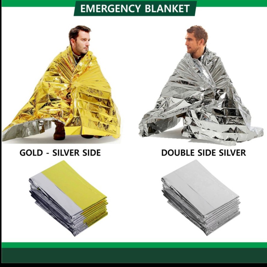 Emergency Thermal Blanket  Reusable Survival Heat Blanket