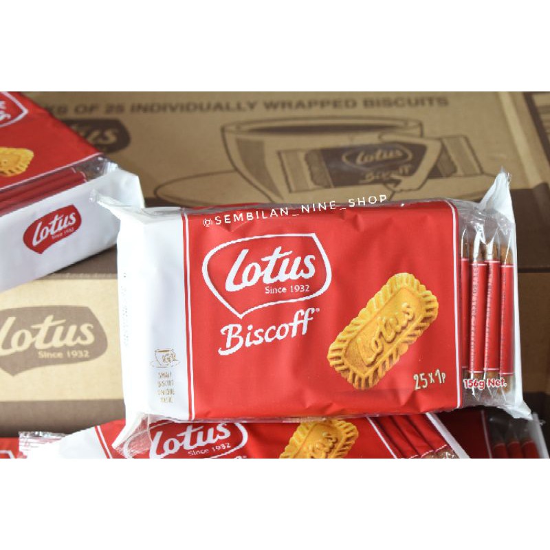 Jual LOTUS Biscoff Caramelised Biscuits 156 Gram 25 Pcs Individually Wrapped Biskuit Karamel