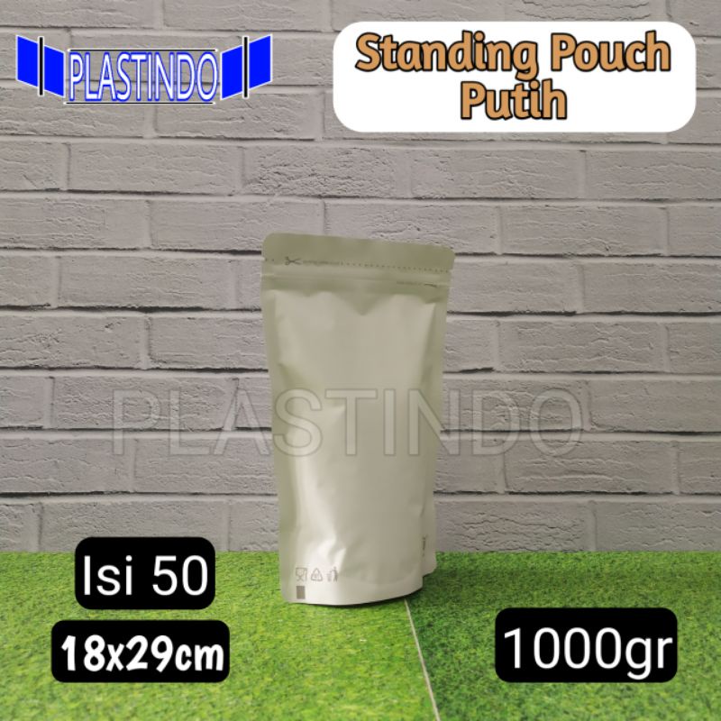 Jual Isi Pcs Standing Pouch Putih Super Aluminium Foil Gram