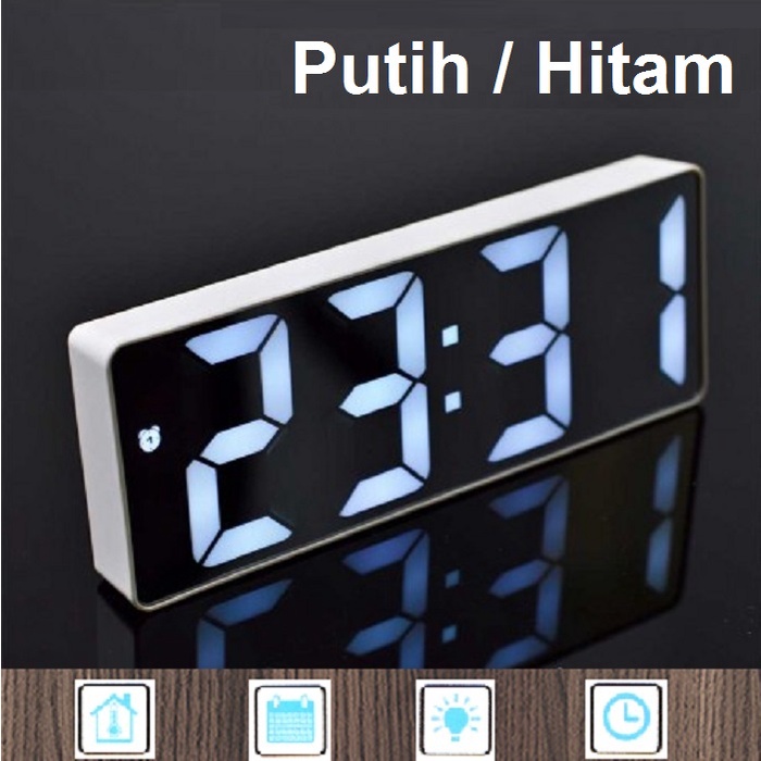 Jual Jam Meja Digital Led Weker Table Tidur Digital Alarm Clock GH