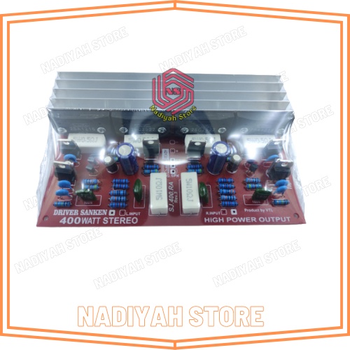 Jual kit power 400wat stereo plus final sanken driver power amplifier
