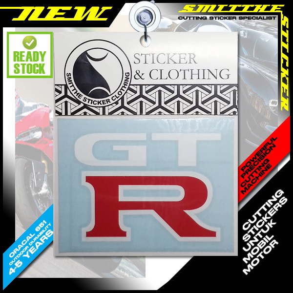 Jual Stiker GTR Logo Cutting Sticker 2W Aksesoris untuk Mobil Motor ...