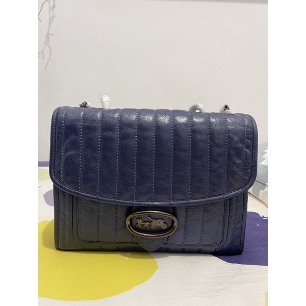 Jual coach melody shoulder bag navy | Shopee Indonesia