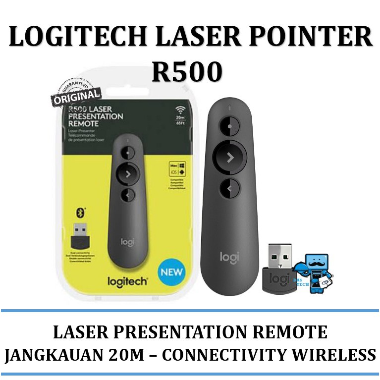 Jual Logitech Wireless Presenter/Pointer R500 - Original Product ...