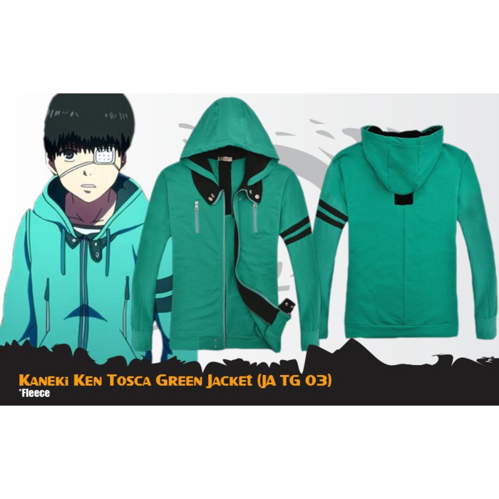 Kaneki green hoodie sale