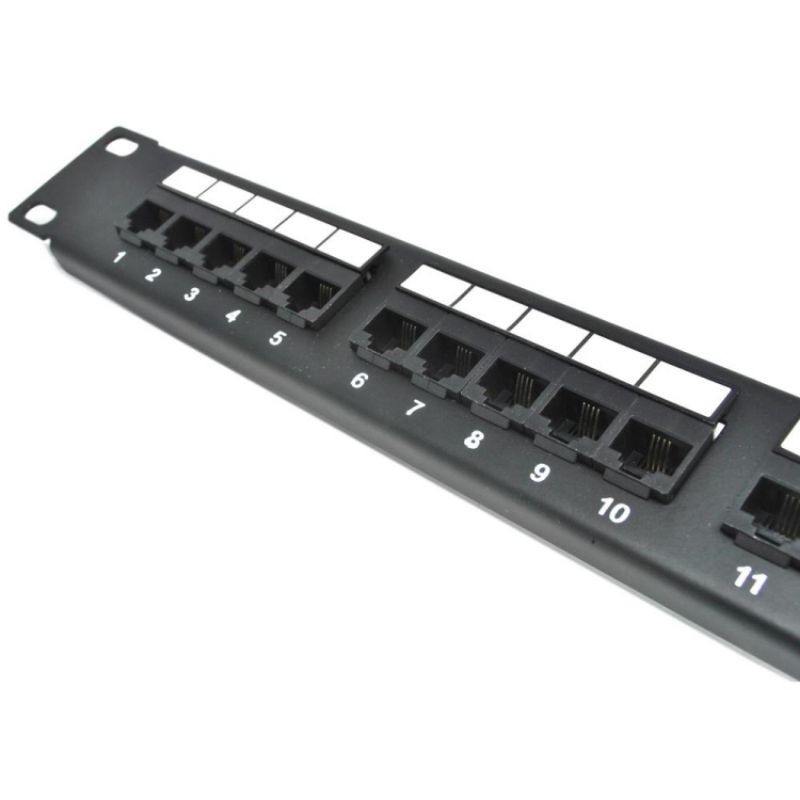 Jual Cat3 RJ11 Telepon Patch Panel 25 Port for 1U 19 Inch Server Rack ...