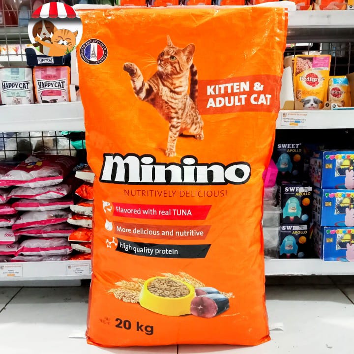 Jual Makanan Kucing Minino Kitten dan Adult 20Kg Cat Food Freshpack Shopee Indonesia