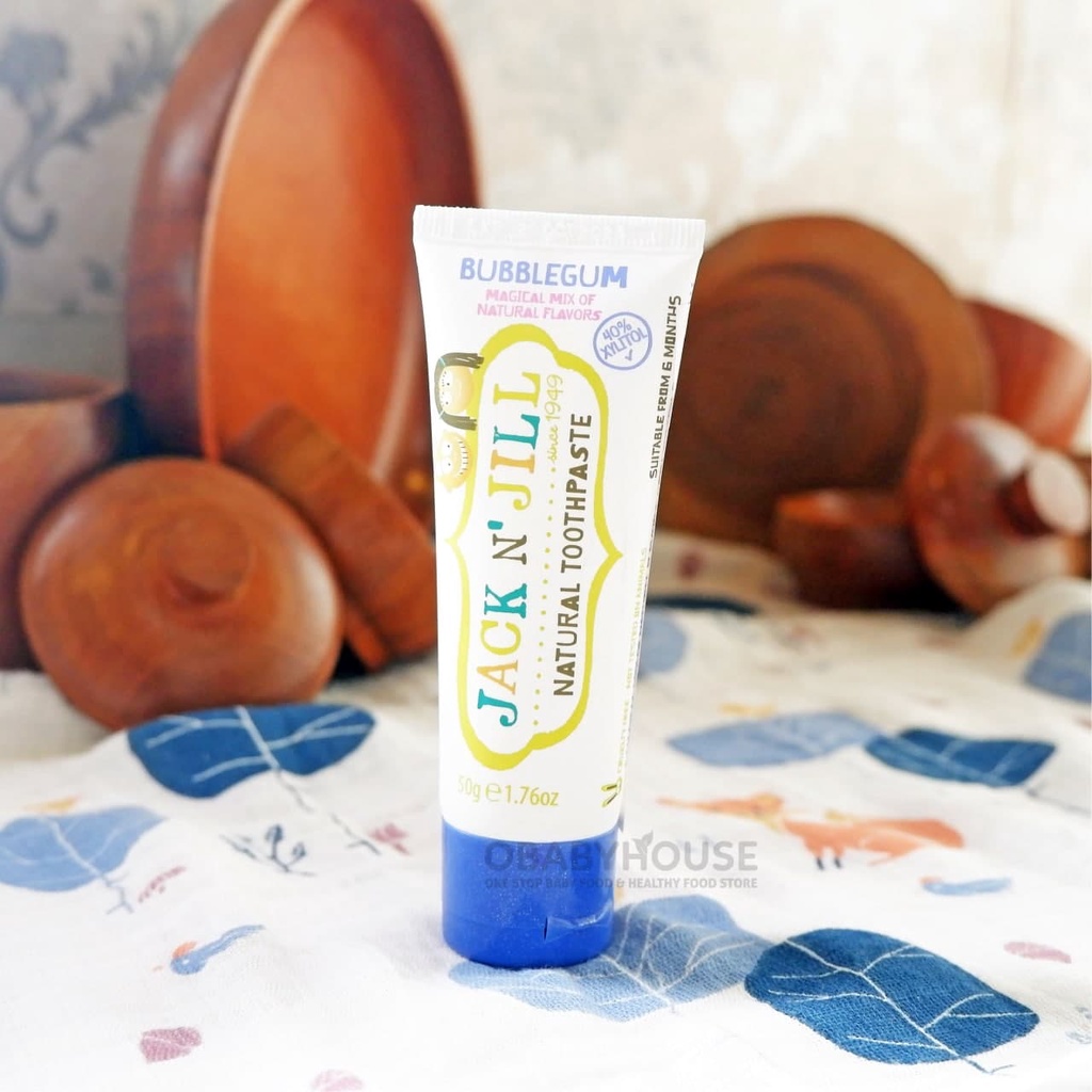 Jual Jack N' Jill Natural Toothpaste Bubblegum 50 gr Shopee Indonesia