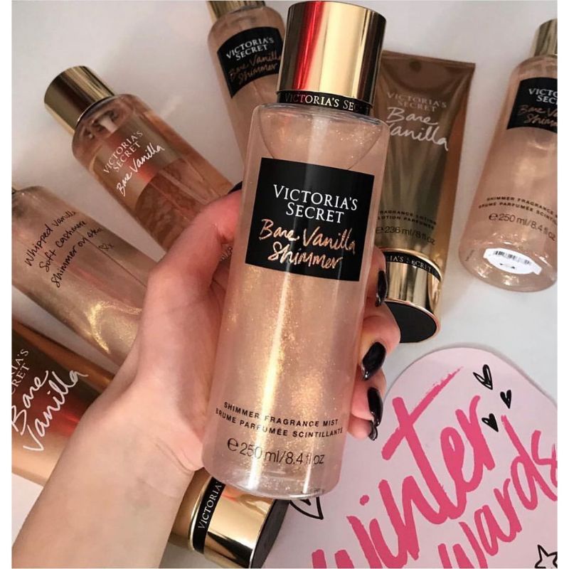 Body Mist parfum victoria's secret Bare vanilla shimmer