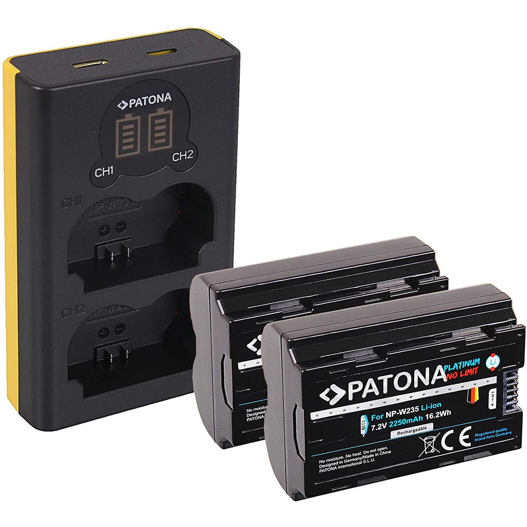 FujifilM NP-W235 Battery with Type C Fast Charging 2400mAh - K&F Concept