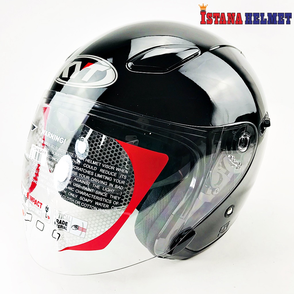 Jual HELM KYT DJ MAXI BLACK DOUBLE VISOR | Shopee Indonesia