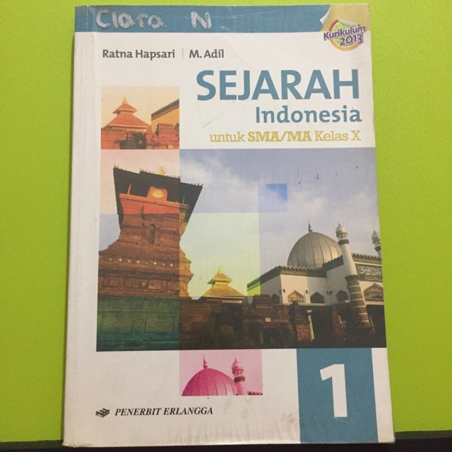 Jual Buku Bekas/preloved SEJARAH INDONESIA (sejarah Wajib) Kelas 10 ...