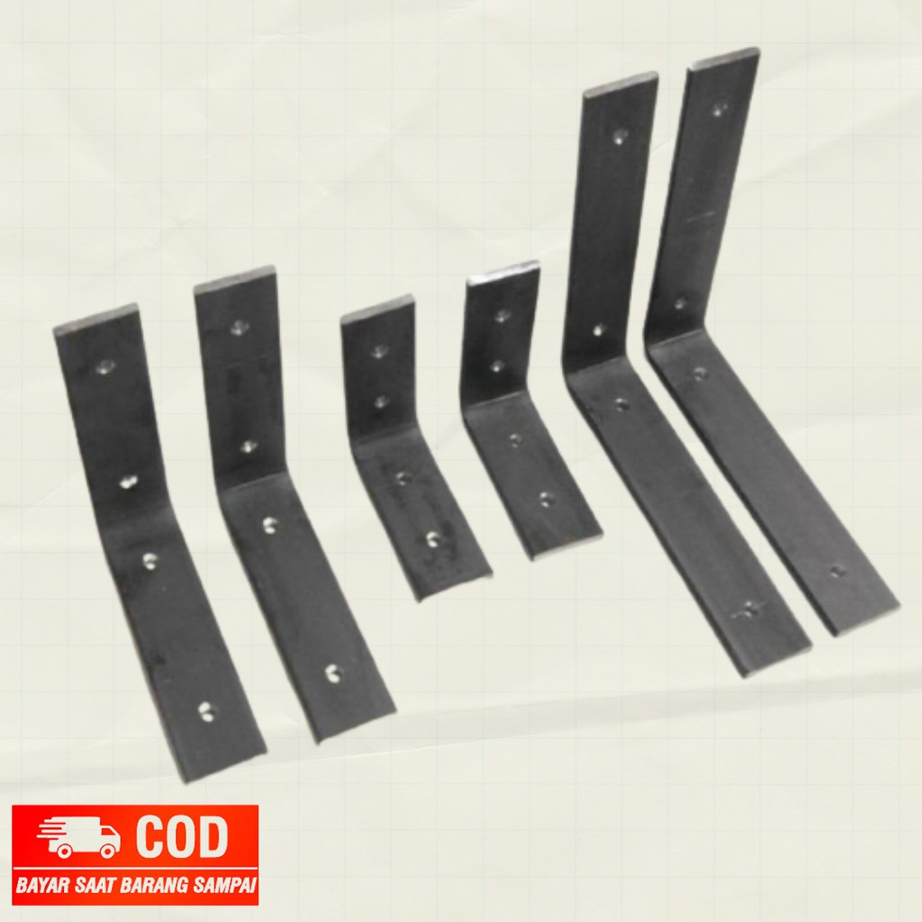 Jual Siku Braket Ambalan Papan Berbagai Ukuran / Bracket Hambalan Rak ...