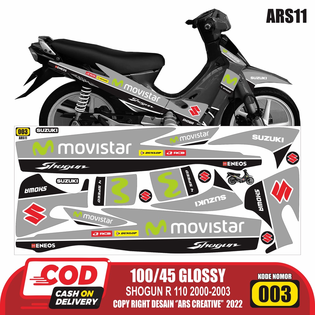 Jual Sticker Striping Decal Suzuki Shogun R 110 2000-2003 Variasi ...