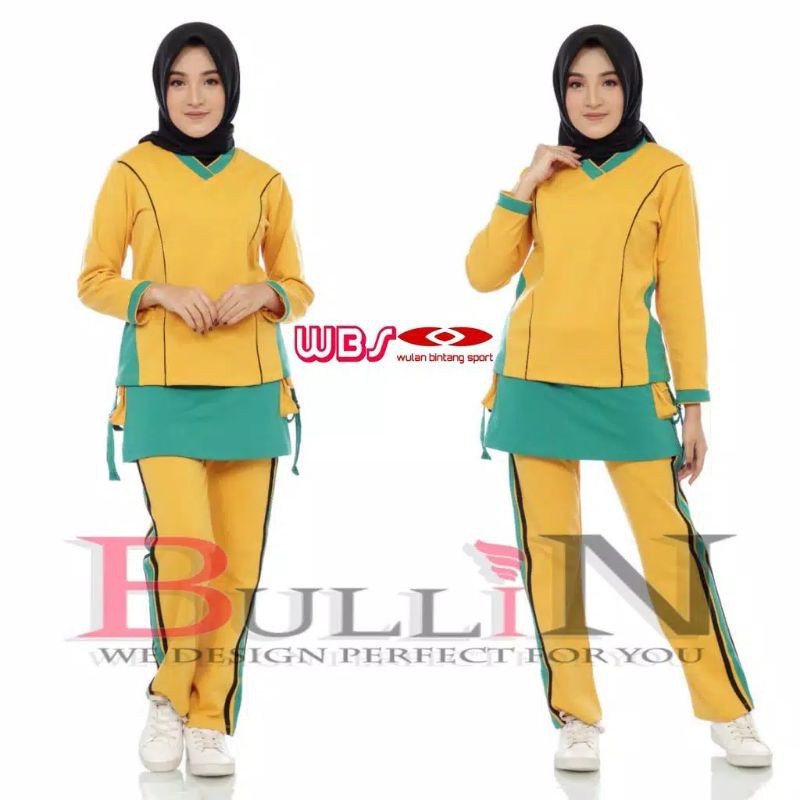 Jual Setelan Plat Muslimah Panjang Rok Kantong Wanita Standar 