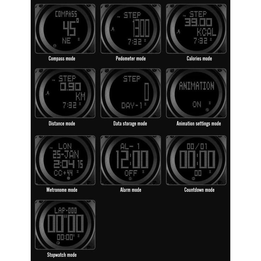 Jual Jam Tangan Pria Compass Pedometer SKMEI 1430 Original Anti Air ...
