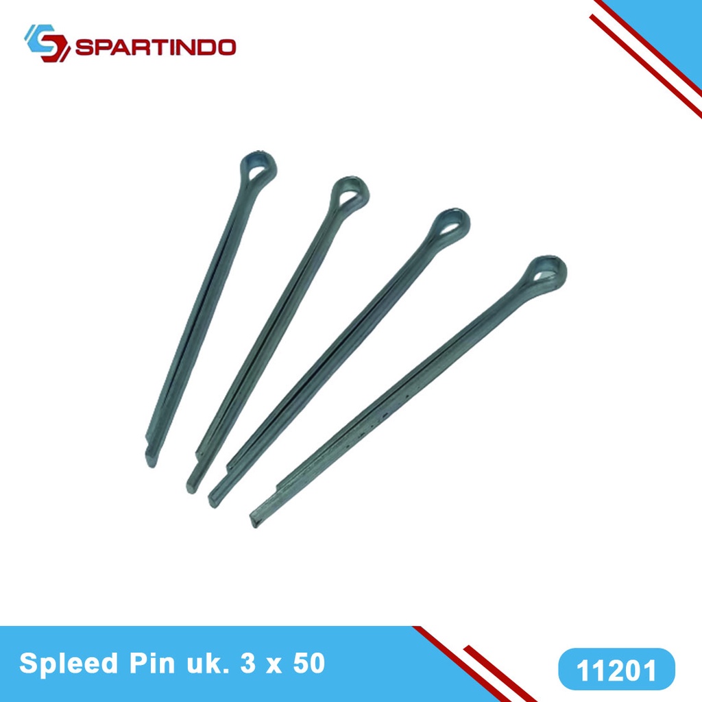 Jual (30, 40, 50 PCS) Split pen Cotter Lock Pin ukuran 3 x 50 Spleed ...