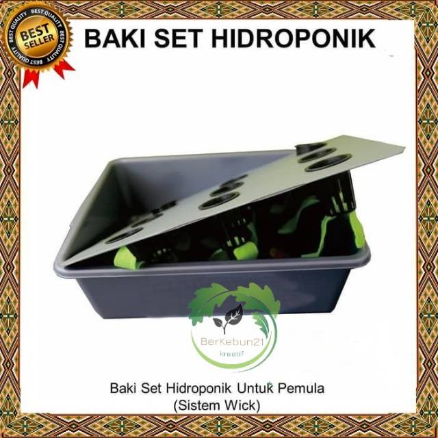 Jual Media Tanam Paket Pemula Hidroponik Baki Hidroponik Sistem Wick