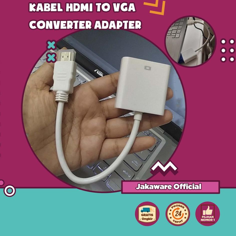 Jual Oke Price.. KABEL ADAPTER HDMI KE VGA FEMALE LAPTOP TV MONITOR ...