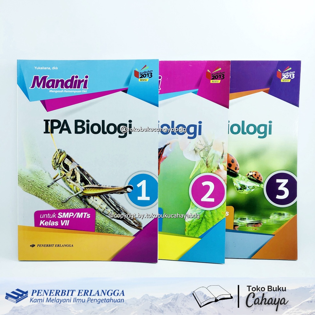 Jual Buku Mandiri IPA Biologi SMP Kelas 7 8 9 Penerbit ERLANGGA K13n ...