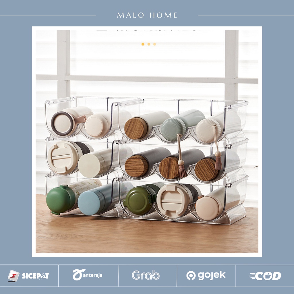 Jual MALOHOME - Storage Bottle Transparent Tempat Tumblr Tempat ...
