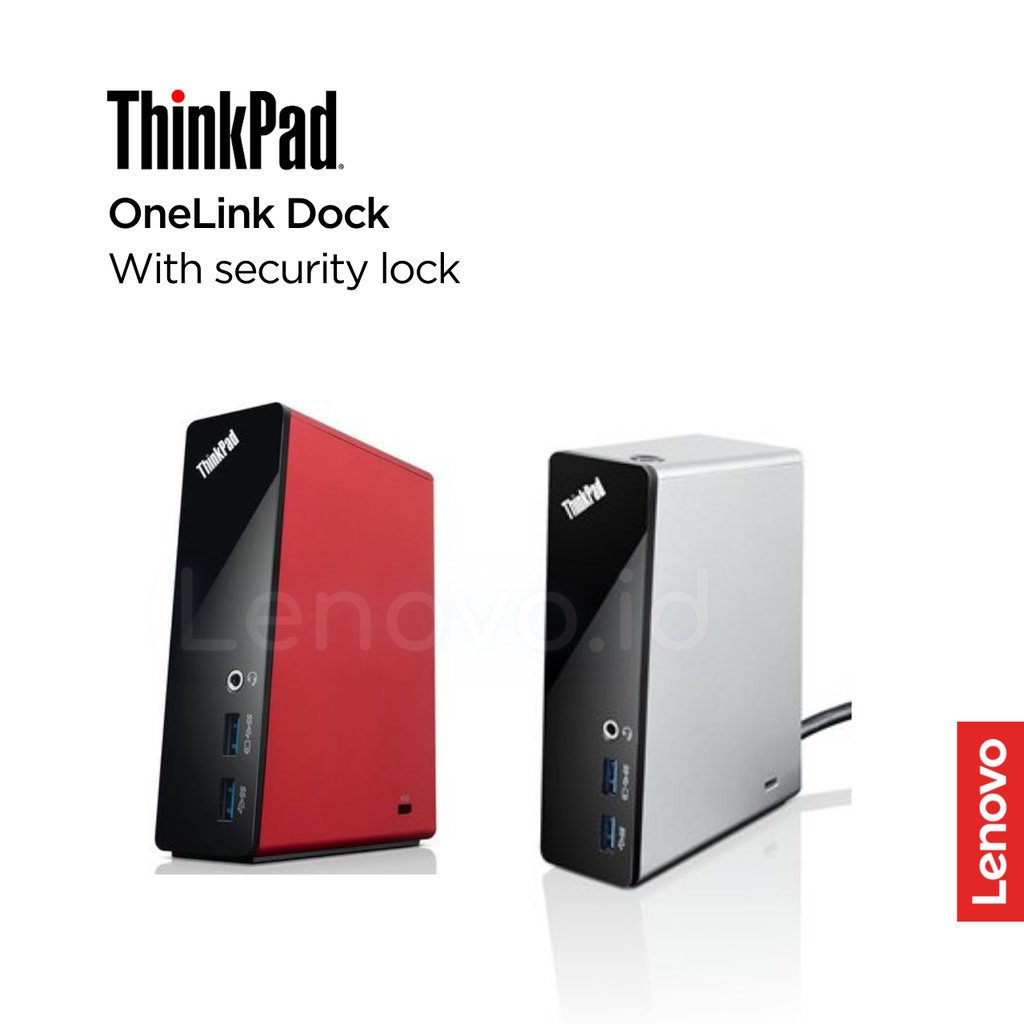 Jual Lenovo ThinkPad OneLink Dock + HDMI to VGA Adapter (USB 3.0, USB 2 ...