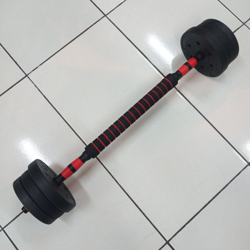 Jual Dumble dumbel barbel barble pvc set 20 kg + extension sambungan ...