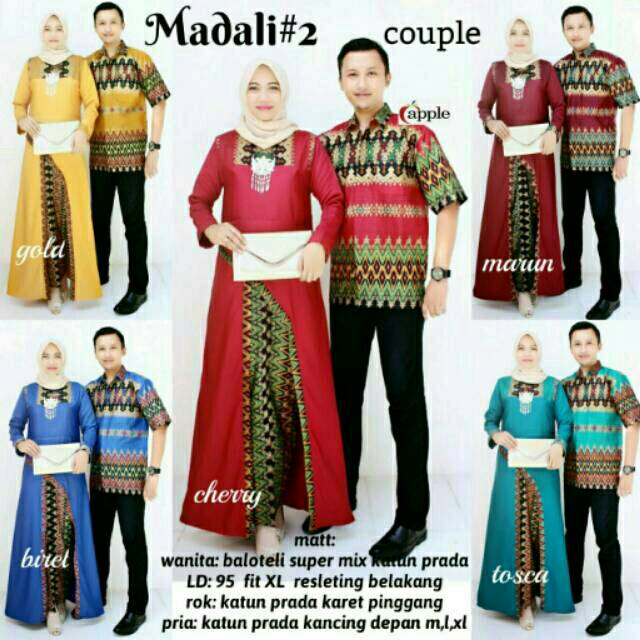 Jual Batik Couple Madali 2 Sarimbit Longcardi Shopee Indonesia