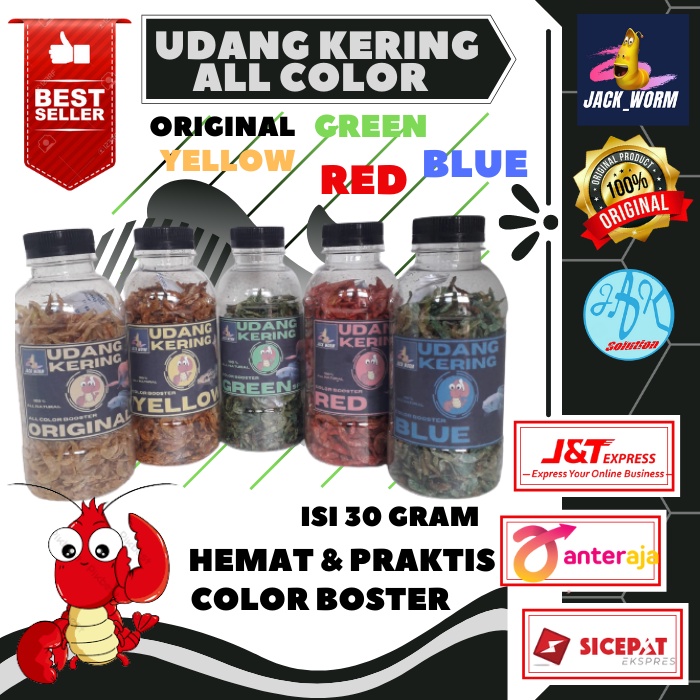 Jual Udang Kering Pakan Ikan Channa Maru Yellow Sentarum Auranti ...