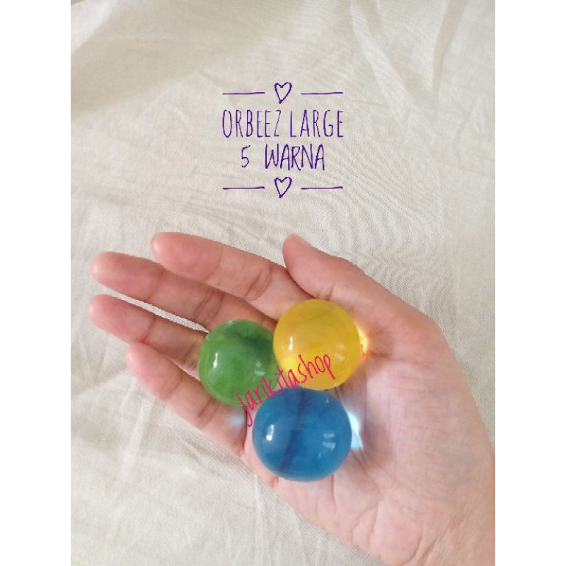 Jual 50 GRAM WATERBEAD ORBEEZ HYDROGEL LARGE BESAR BOLA BIJI RENDAM AIR ...