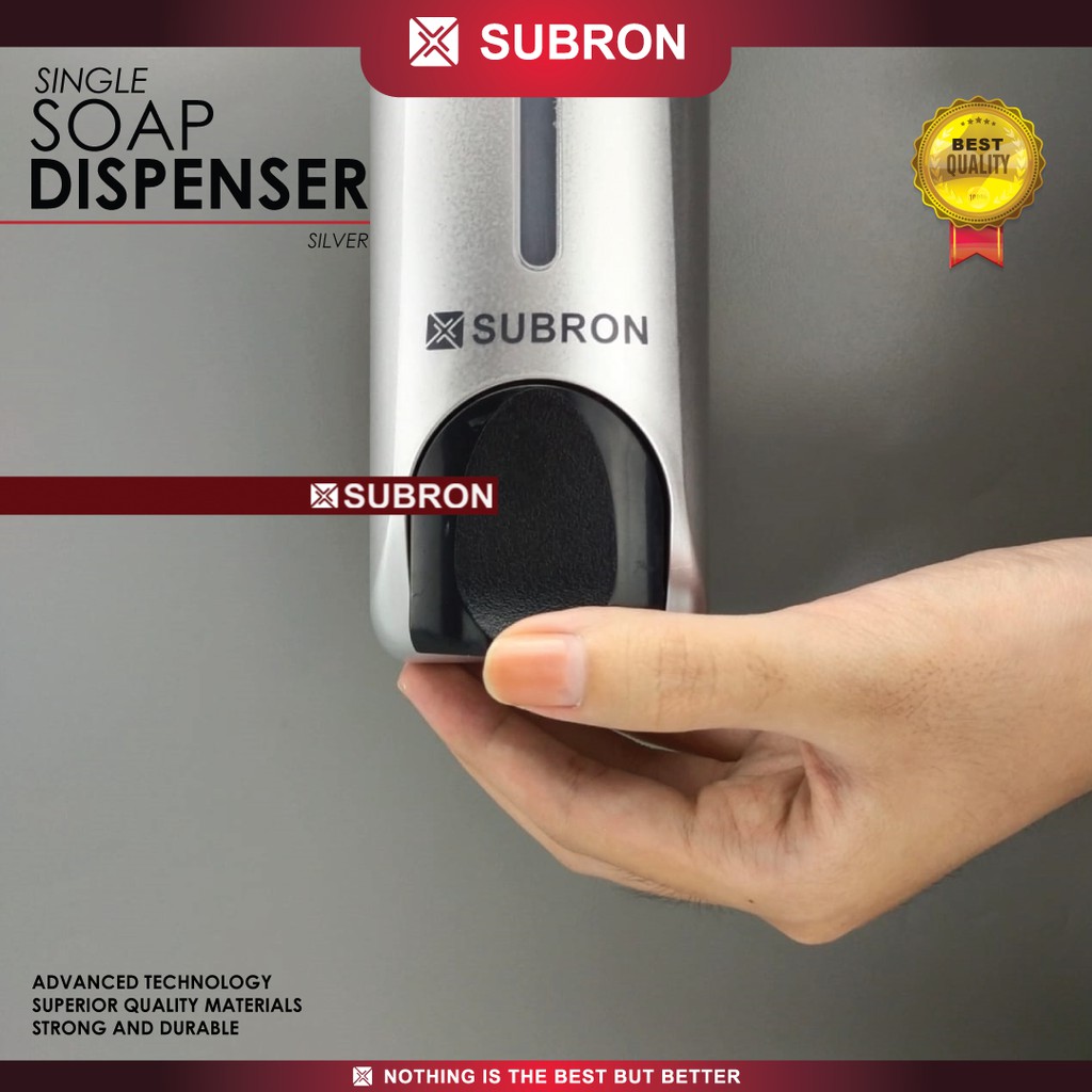 Jual SUBRON Soap Dispenser Single Tempat Sabun Cair Plastik Tebal 350ml ...