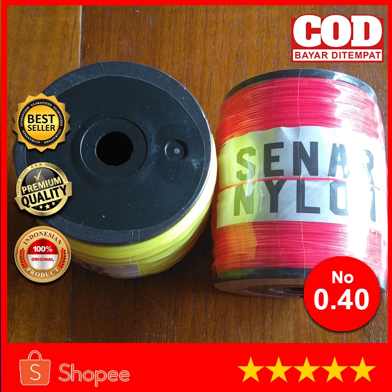 Jual KENUR NILON ORIGINAL PANJANG 2000 YARD / SIZE 0.40 / TIDAK PANAS ...