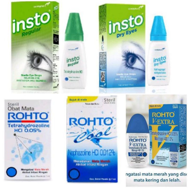 Jual Insto Regular / Dry Eyes Drops / Rohto / Rhoto Cool / V Extra ...