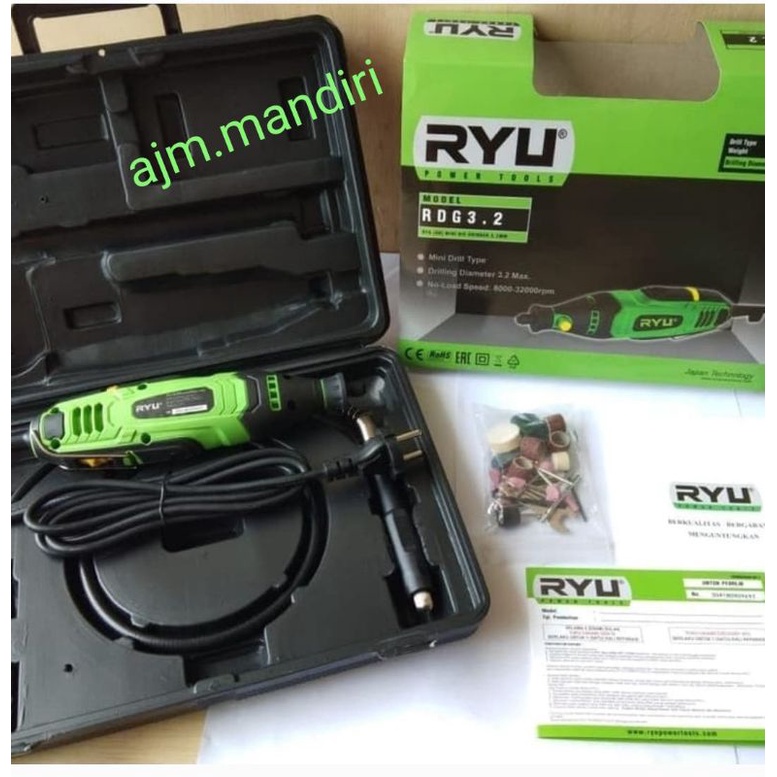 Jual gerinda mini RYU RDG3. 2 /bor tuner ryu ukuran 3.2mm | Shopee ...